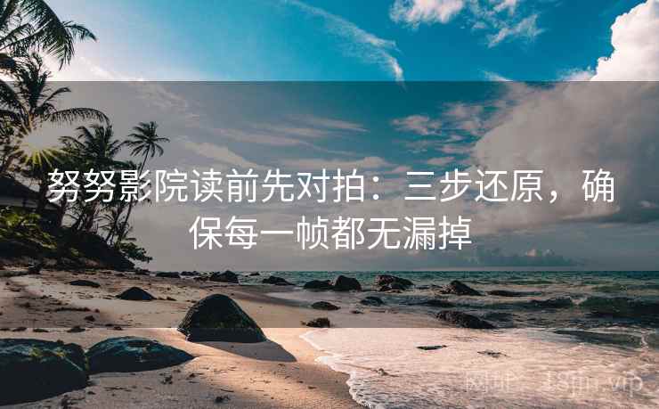 努努影院读前先对拍：三步还原，确保每一帧都无漏掉