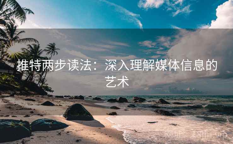推特两步读法：深入理解媒体信息的艺术