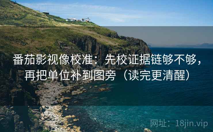 番茄影视像校准：先校证据链够不够，再把单位补到图旁（读完更清醒）